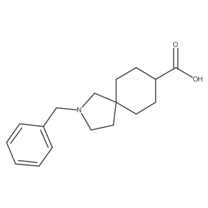 2-Benzyl-2-azaspiro[4.5]decane-8-carboxylic acid Structure