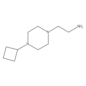 2-(4-Cyclobutylpiperazin-1-yl)ethan-1-amine结构式
