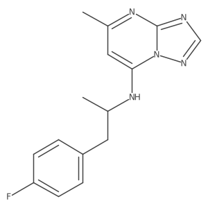 N-[1-(4-fluorophenyl)propan-2-yl]-5-methyl-[1,2,4]triazolo[1,5-a]pyrimidin-7-amine Structure