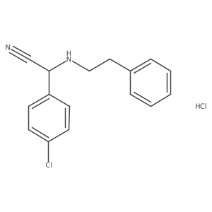 2-(4-Chlorophenyl)-2-(phenethylamino)acetonitrile hydrochloride结构式