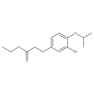 Ethyl 2-(3-bromo-4-isopropoxyphenoxy)acetate Structure