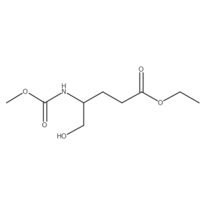 ethyl (4S)-5-hydroxy-4-(methoxycarbonylamino)pentanoate结构式