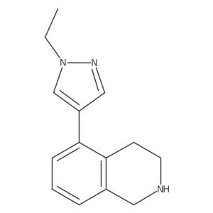 5-(1-Ethyl-1H-pyrazol-4-yl)-1,2,3,4-tetrahydroisoquinoline Structure