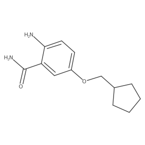 2-Amino-5-(cyclopentylmethoxy)benzamide结构式