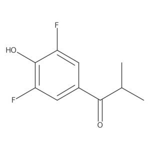 1-(3,5-Difluoro-4-hydroxyphenyl)-2-methylpropan-1-one Structure