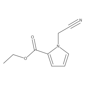 Ethyl 1-(cyanomethyl)-1H-pyrrole-2-carboxylate结构式