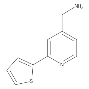 (2-(Thiophen-2-yl)pyridin-4-yl)methanamine Structure