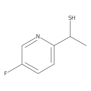 1-(5-Fluoropyridin-2-yl)ethane-1-thiol结构式