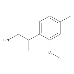 2-Fluoro-2-(2-methoxy-4-methylphenyl)ethan-1-amine结构式