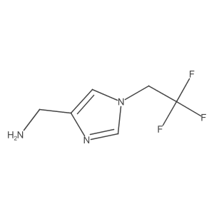 (1-(2,2,2-Trifluoroethyl)-1H-imidazol-4-yl)methanamine Structure