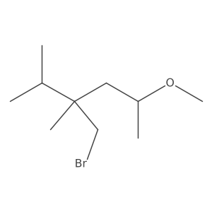 3-(Bromomethyl)-5-methoxy-2,3-dimethylhexane结构式