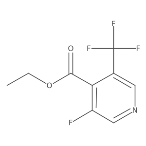 Ethyl 3-fluoro-5-(trifluoromethyl)isonicotinate结构式