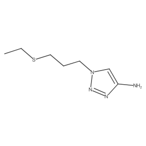 1-[3-(ethylsulfanyl)propyl]-1H-1,2,3-triazol-4-amine Structure