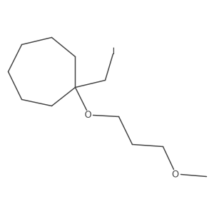 1-(Iodomethyl)-1-(3-methoxypropoxy)cycloheptane结构式