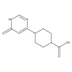 1-(6-Oxo-1H-pyrimidin-4-YL)piperidine-4-carboxylic acid Structure