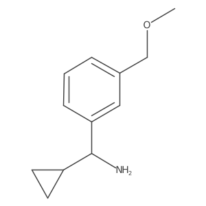 Cyclopropyl(3-(methoxymethyl)phenyl)methanamine结构式