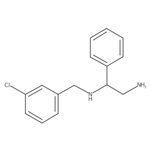 N1-(3-chlorobenzyl)-1-phenylethane-1,2-diamine Structure