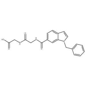 N-[(1-benzyl-1H-indol-6-yl)carbonyl]glycylglycine结构式