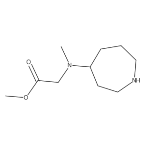 Methyl 2-[(azepan-4-yl)(methyl)amino]acetate结构式