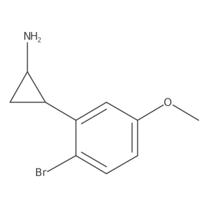 2-(2-Bromo-5-methoxyphenyl)cyclopropan-1-amine结构式