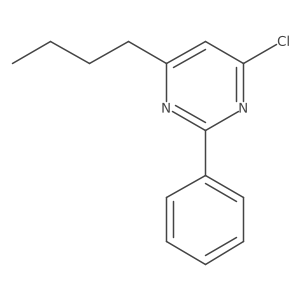 4-Butyl-6-chloro-2-phenylpyrimidine Structure