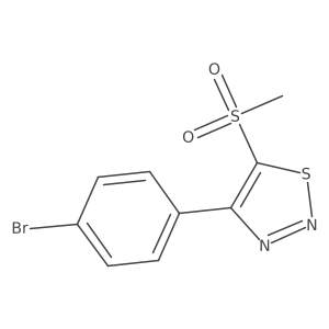 4-(4-Bromophenyl)-5-(methylsulfonyl)-1,2,3-thiadiazole结构式