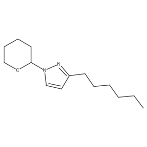 3-Hexyl-1-(oxan-2-yl)pyrazole Structure