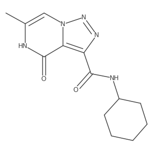 N-cyclohexyl-6-methyl-4-oxo-4,5-dihydro[1,2,3]triazolo[1,5-a]pyrazine-3-carboxamide Structure