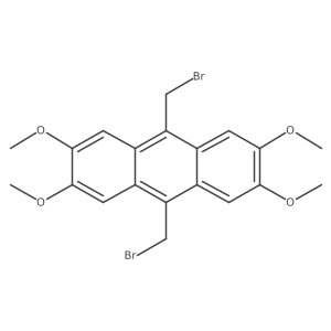 9,10-Bis(bromomethyl)-2,3,6,7-tetramethoxyanthracene结构式