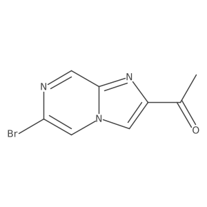 1-(6-Bromoimidazo[1,2-a]pyrazin-2-yl)ethanone Structure