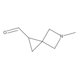 5-Methyl-5-azaspiro[2.3]hexane-1-carbaldehyde结构式