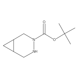 tert-Butyl 3,4-diazabicyclo[4.1.0]heptane-3-carboxylate Structure