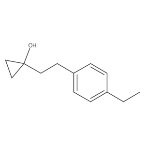 1-[2-(4-Ethylphenyl)ethyl]cyclopropan-1-ol Structure