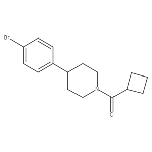 (4-(4-Bromophenyl)piperidin-1-yl)(cyclobutyl)methanone Structure