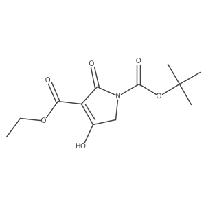 1-tert-Butyl 3-ethyl 4-hydroxy-2-oxo-1H-pyrrole-1,3(2H,5H)-dicarboxylate Structure
