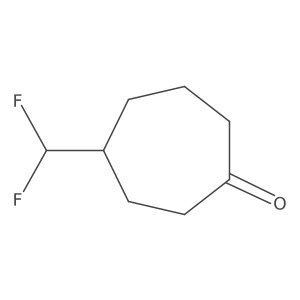 4-(Difluoromethyl)cycloheptan-1-one结构式