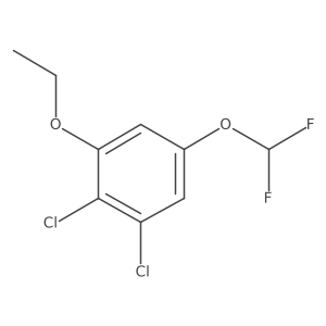 1,2-Dichloro-5-difluoromethoxy-3-ethoxybenzene Structure