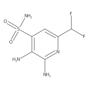 2,3-Diamino-6-(difluoromethyl)pyridine-4-sulfonamide Structure