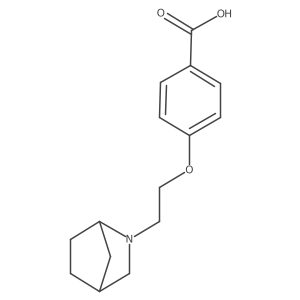 4-[2-(2-Azabicyclo[2.2.1]hept-2-yl)ethoxy]benzoic acid Structure