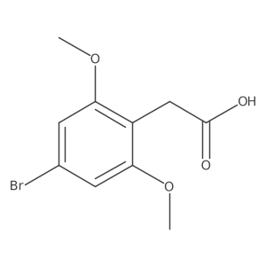 2-(4-Bromo-2,6-dimethoxyphenyl)acetic acid Structure