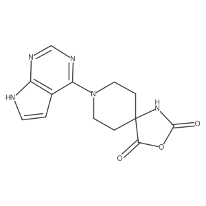 8-(7H-Pyrrolo[2,3-d]pyrimidin-4-yl)-3-oxa-1,8-diazaspiro[4.5]decane-2,4-dione Structure