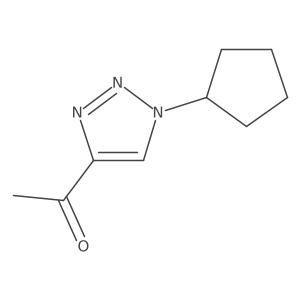 1-(1-Cyclopentyl-1H-1,2,3-triazol-4-yl)ethan-1-one Structure