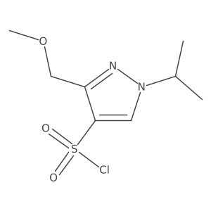 1-isopropyl-3-(methoxymethyl)-1H-pyrazole-4-sulfonyl chloride Structure