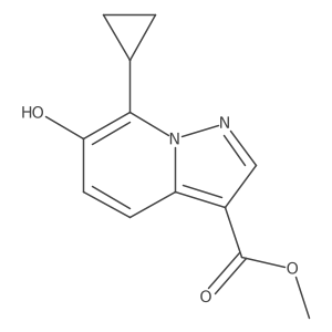 Methyl 7-cyclopropyl-6-hydroxypyrazolo[1,5-a]pyridine-3-carboxylate Structure