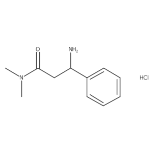 3-amino-N,N-dimethyl-3-phenylpropanamide hydrochloride结构式