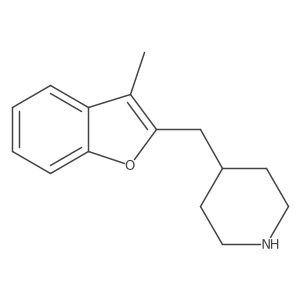 4-[(3-Methyl-1-benzofuran-2-yl)methyl]piperidine Structure