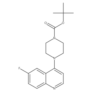 Tert-butyl 4-(6-fluoroquinolin-4-yl)piperazine-1-carboxylate Structure