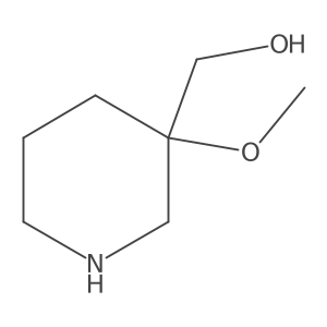 (3-Methoxypiperidin-3-yl)methanol Structure