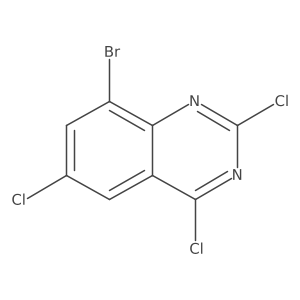 8-Bromo-2,4,6-trichloroquinazoline结构式
