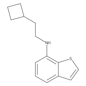 N-(2-cyclobutylethyl)-1-benzothiophen-7-amine Structure